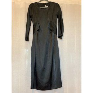 Comme des Garçons Black Satin Sash Dress